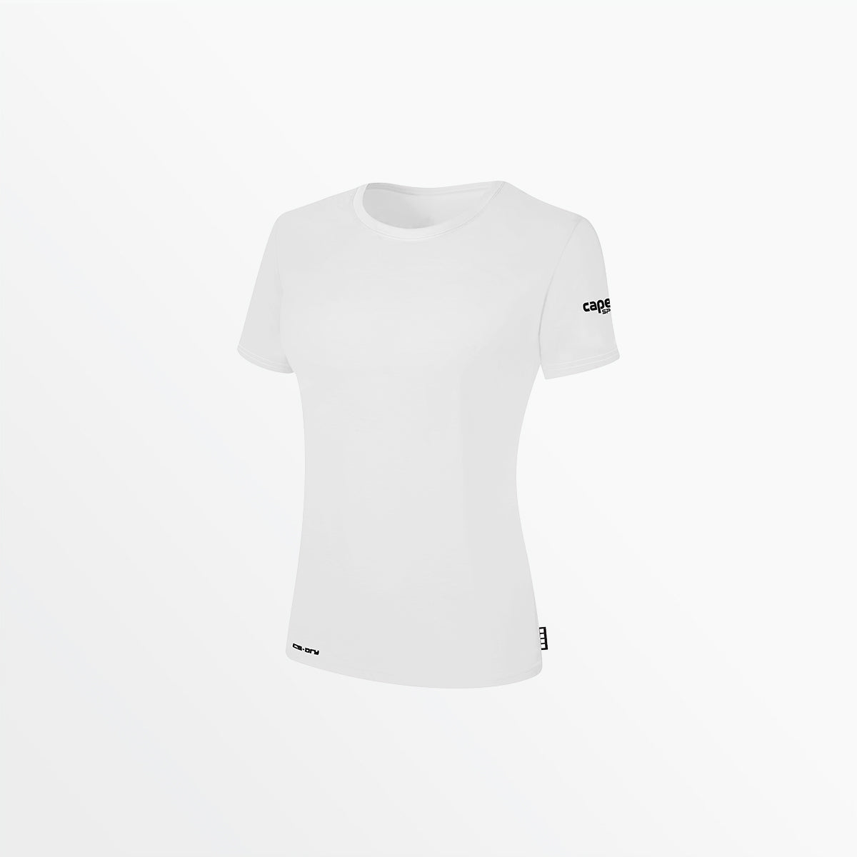 Women's CS-DRY Tee with Sleeve Logo Capelli Sport XS White