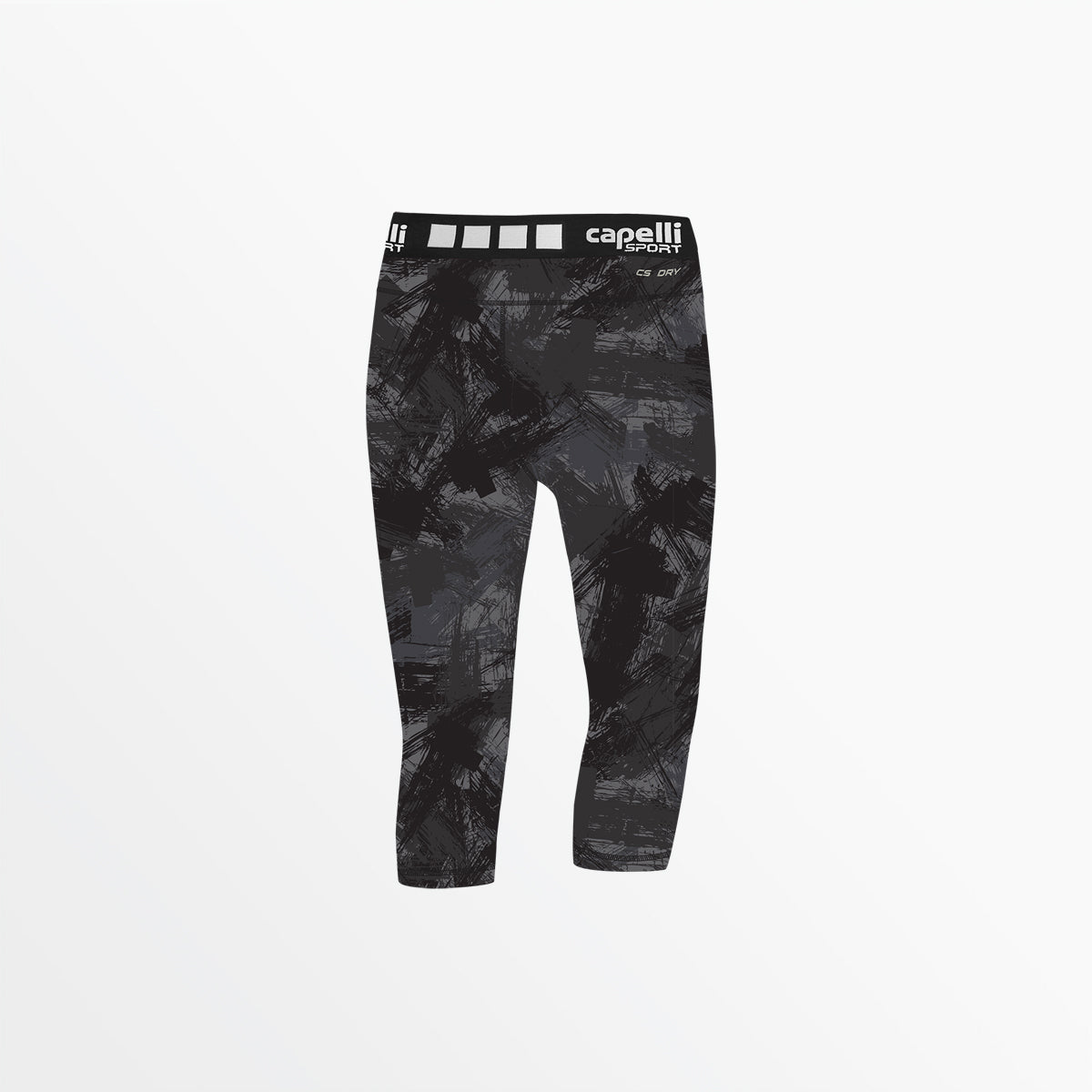 Girl's 3/4 Camo Strokes Performance Tights Capelli Sport