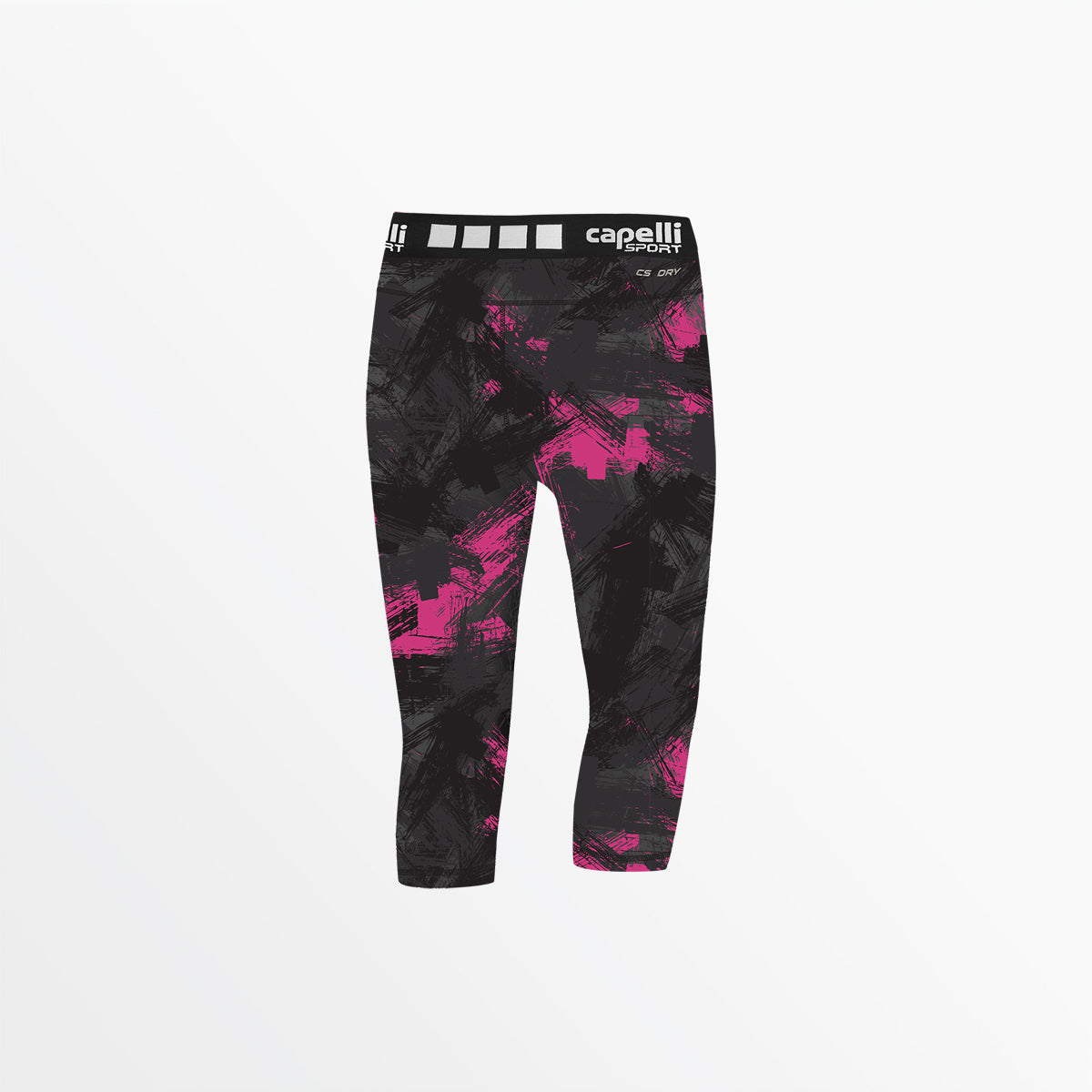 Girl's 3/4 Camo Strokes Performance Tights Capelli Sport