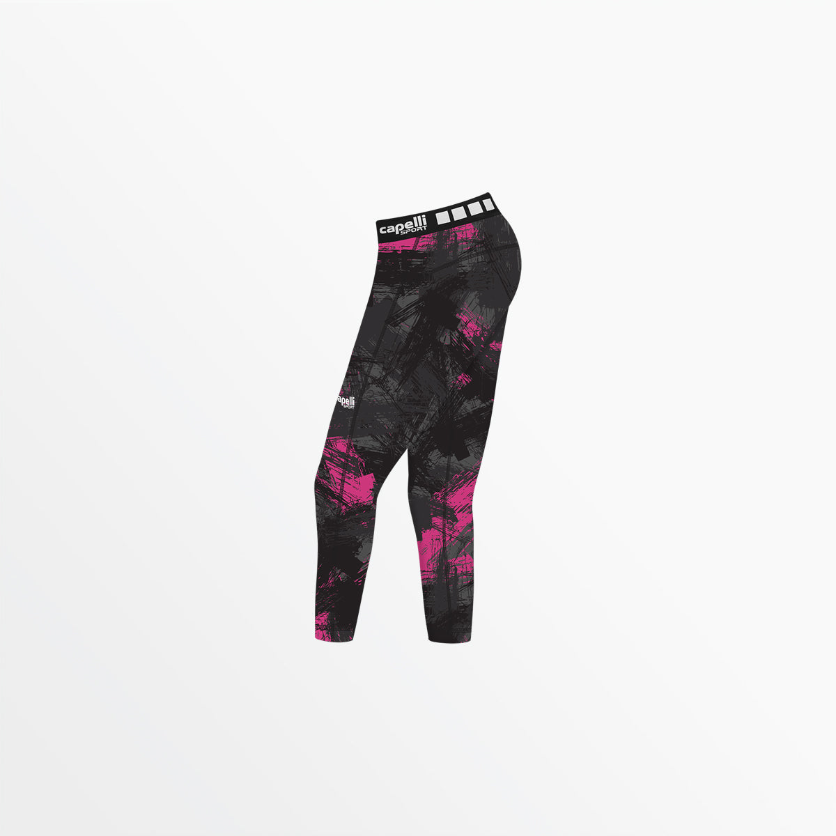 Girl's 3/4 Camo Strokes Performance Tights Capelli Sport