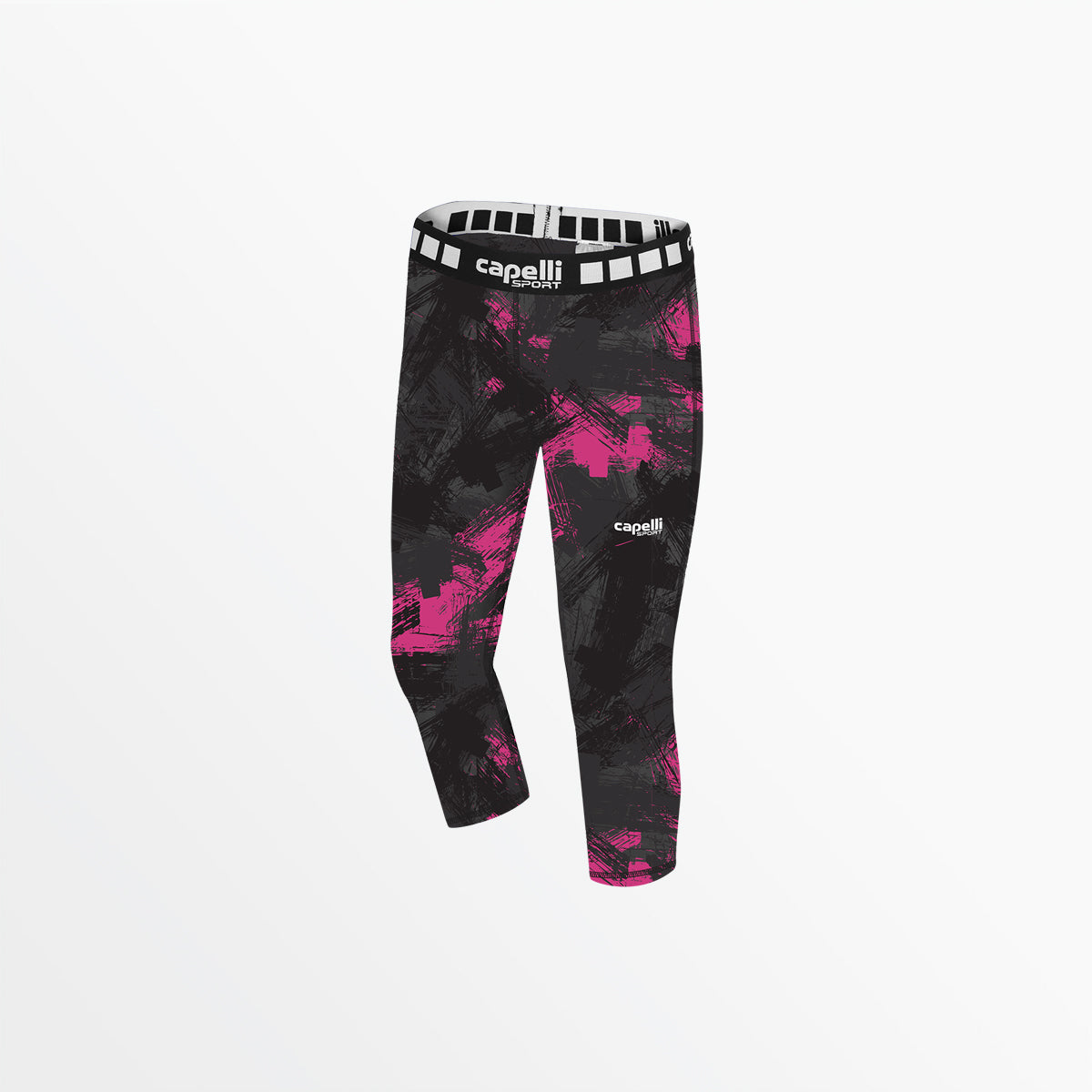 Girl's 3/4 Camo Strokes Performance Tights Capelli Sport S