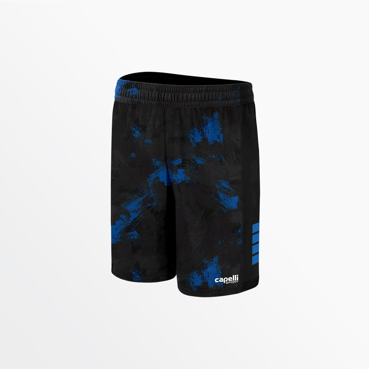 Youth Camo Strokes Shorts Capelli Sport Black Royal Blue S