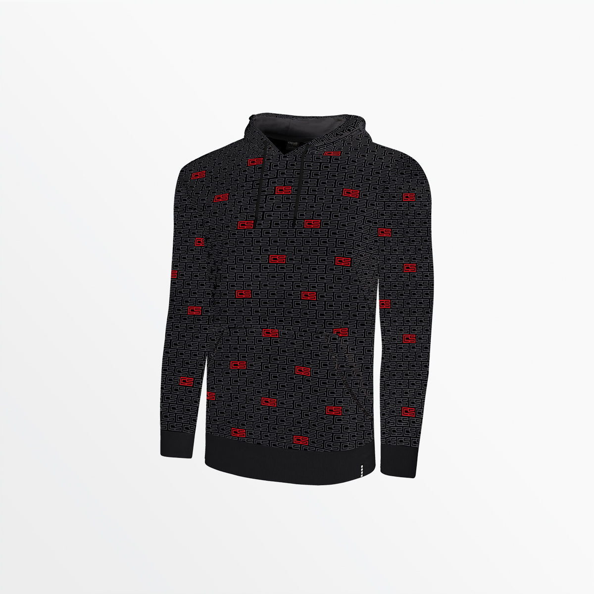 Men's CS Monogram Print Pullover Hoodie Capelli Sport