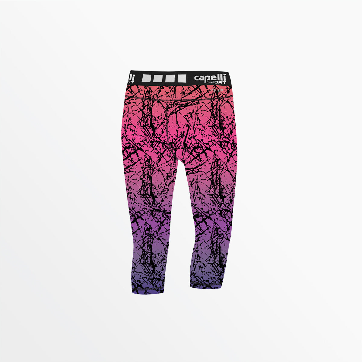 Women's 3/4 Distressed Ombre Performance Tights Capelli Sport