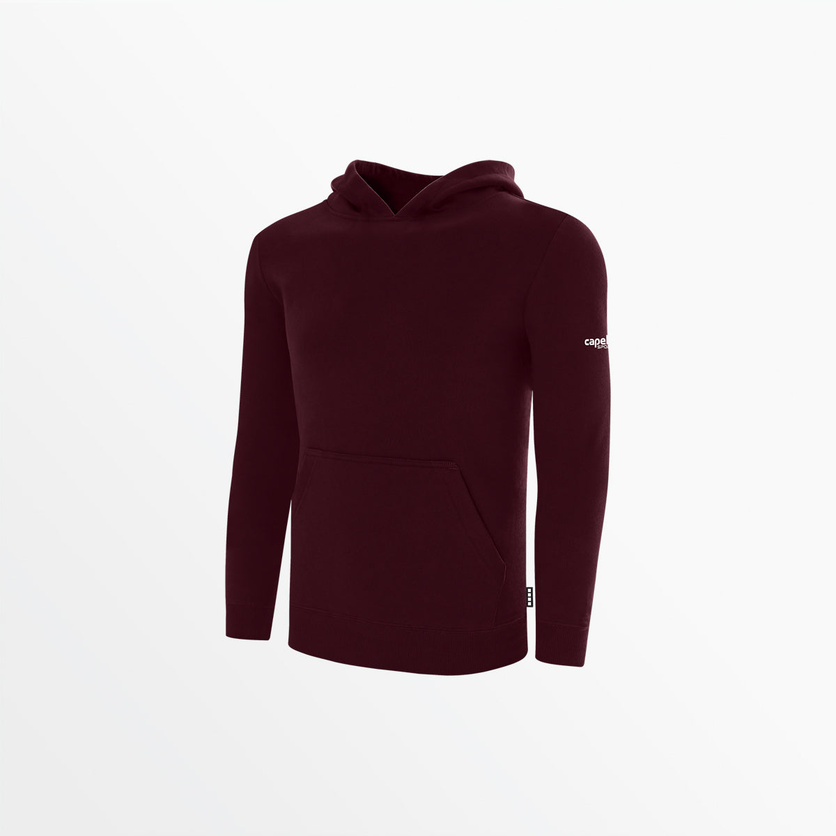 Youth Basics Fleece Pullover Hoodie With Sleeve Logo Capelli Sport XXS Maroon