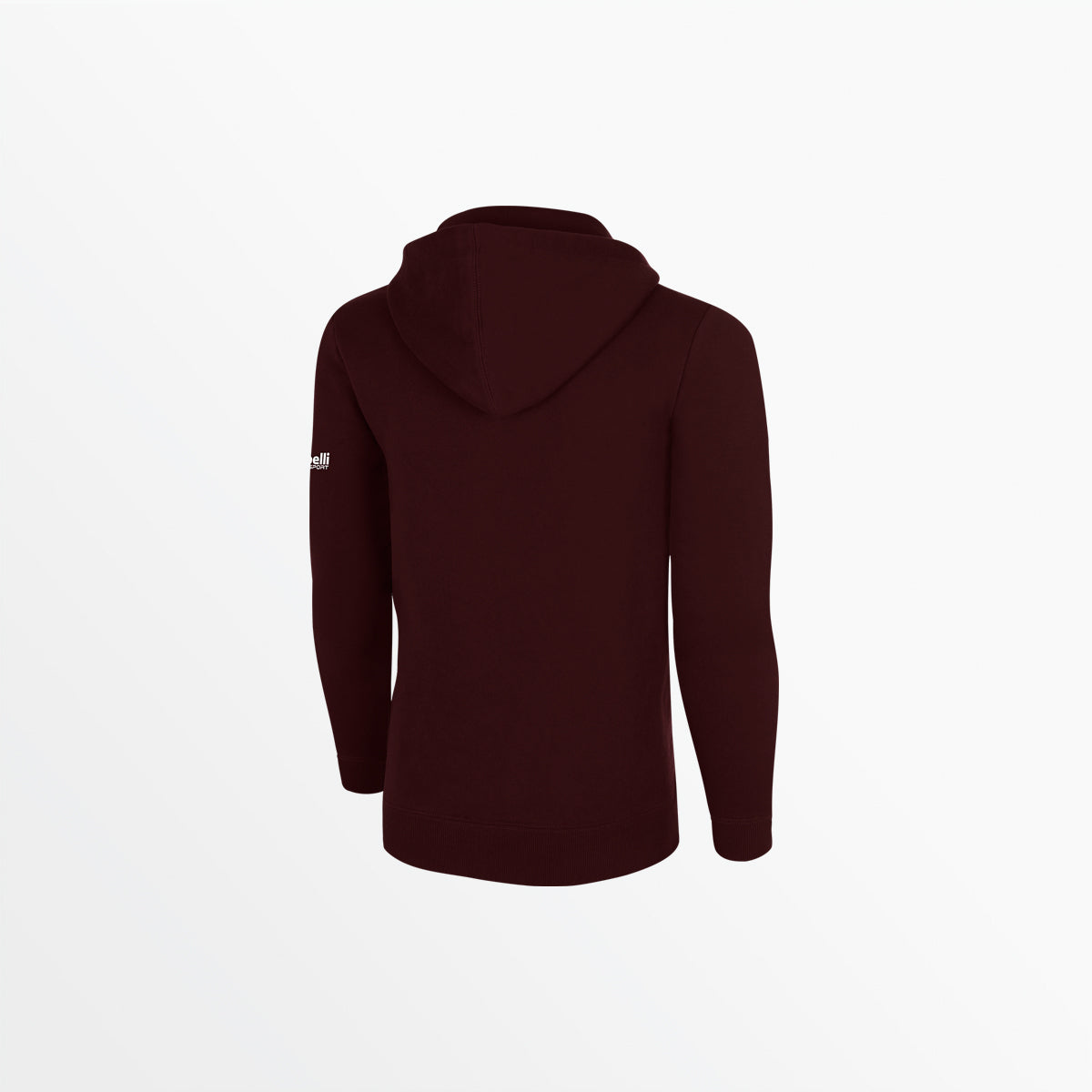 Youth Basics Fleece Pullover Hoodie With Sleeve Logo Capelli Sport