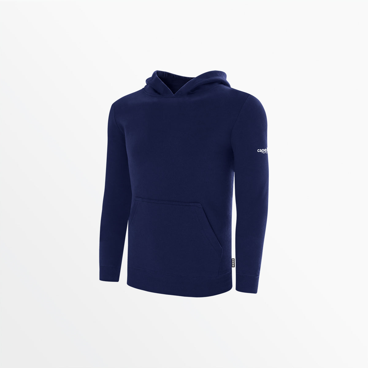 Youth Basics Fleece Pullover Hoodie With Sleeve Logo Capelli Sport XXS Navy