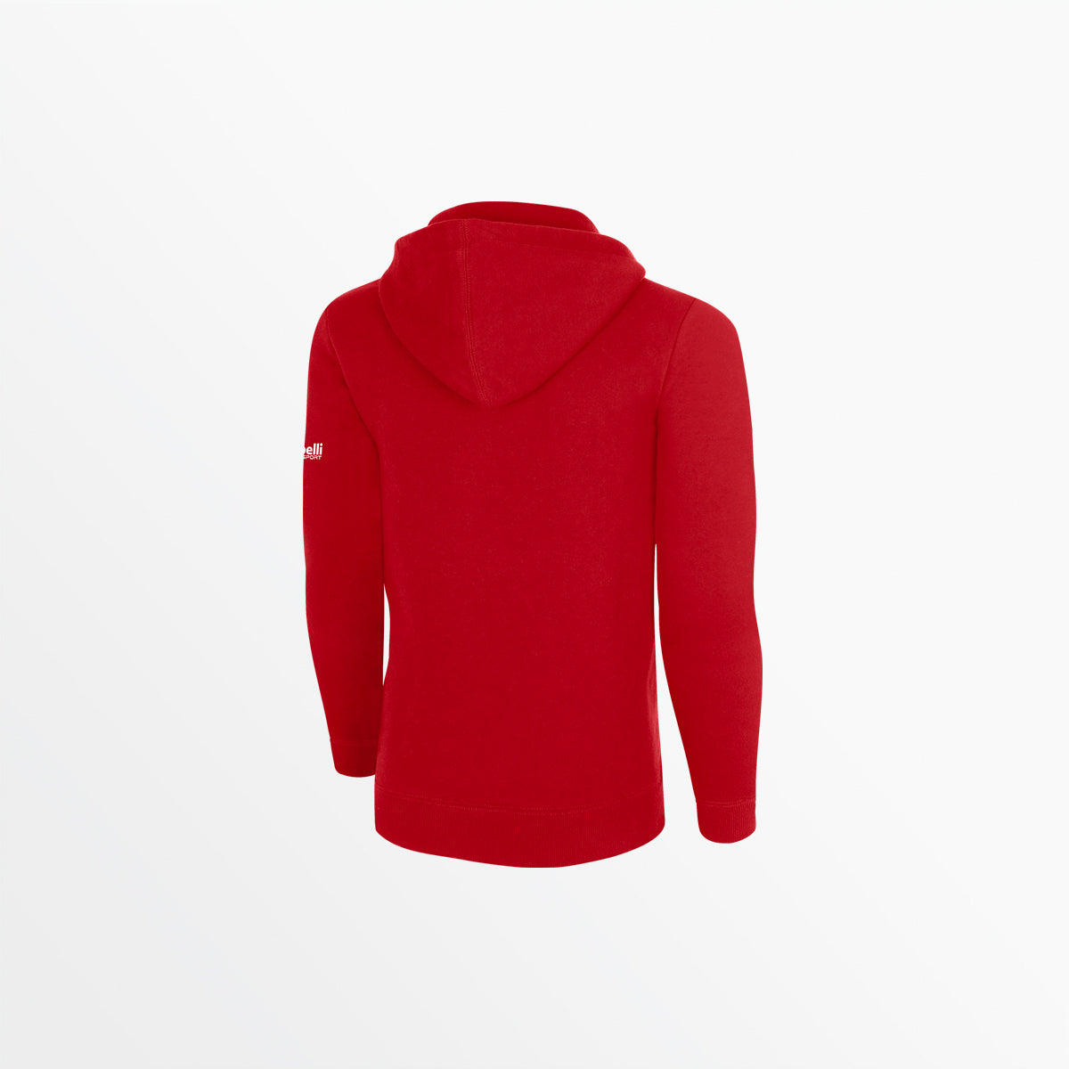 Youth Basics Fleece Pullover Hoodie With Sleeve Logo Capelli Sport