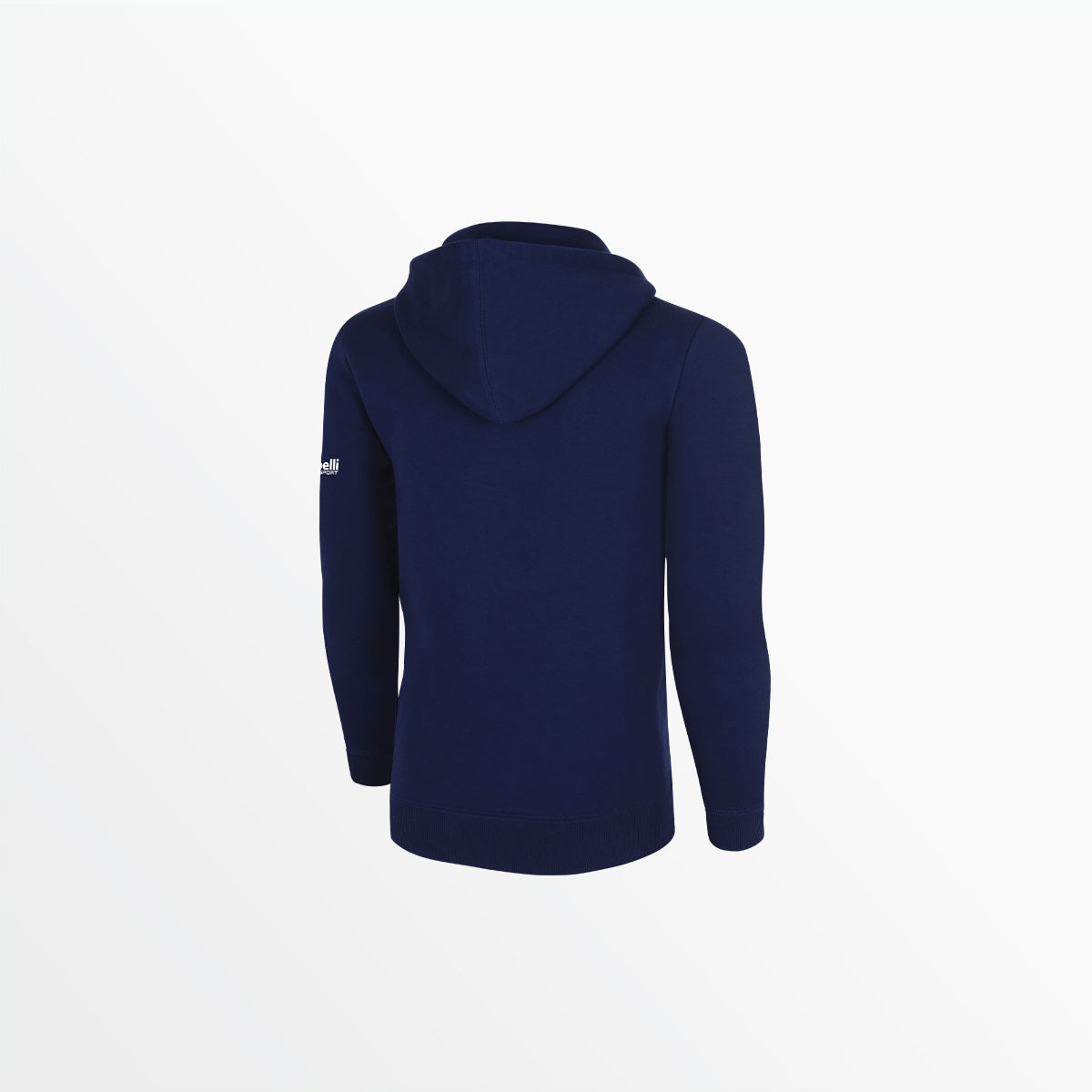 Men's Basic Fleece Pullover Hoodie With Sleeve Logo Capelli Sport