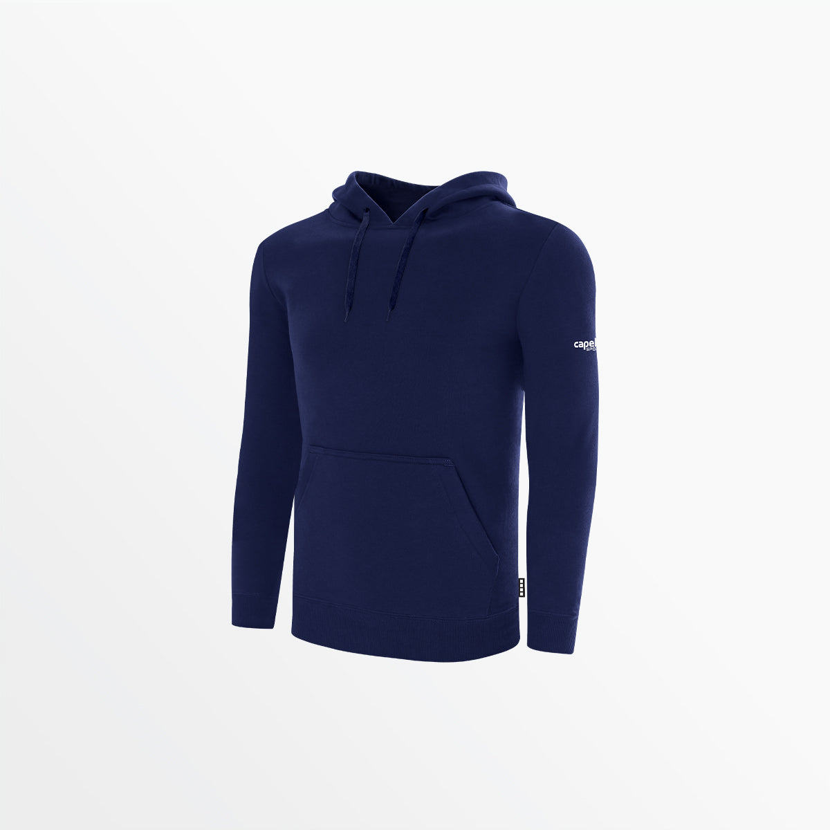 Men's Basic Fleece Pullover Hoodie With Sleeve Logo Capelli Sport S