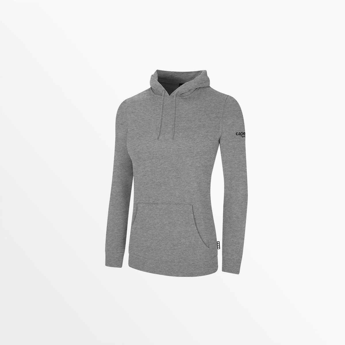 Women's Basics Fleece Pullover Hoodie With Sleeve Logo Capelli Sport XS Light Heather Grey