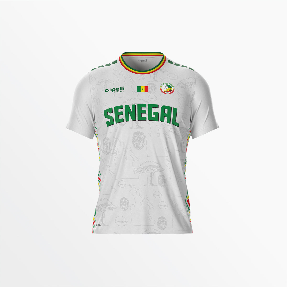 Senegal Basketball 2026/27 Away Shooting Shirt - Adult Capelli Sport