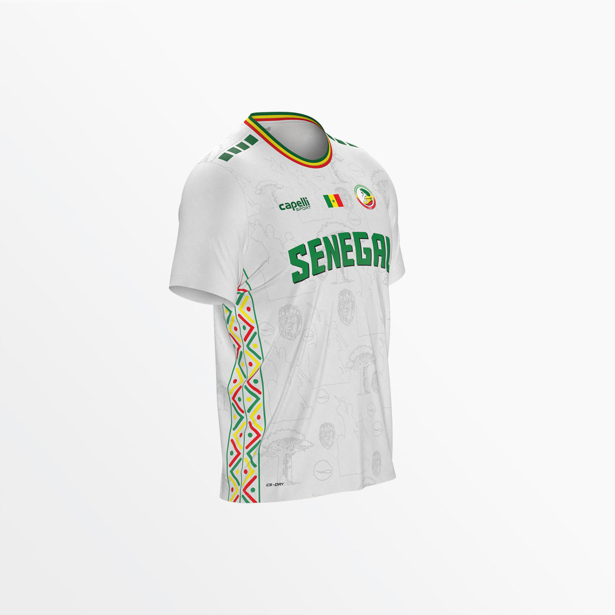 Senegal Basketball 2026/27 Away Shooting Shirt - Adult Capelli Sport
