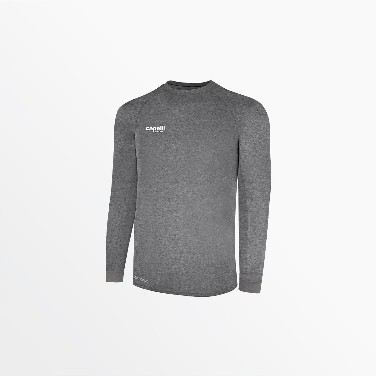 Youth Basics II Long Sleeve Training Jersey Capelli Sport XXS Dark Heather Grey