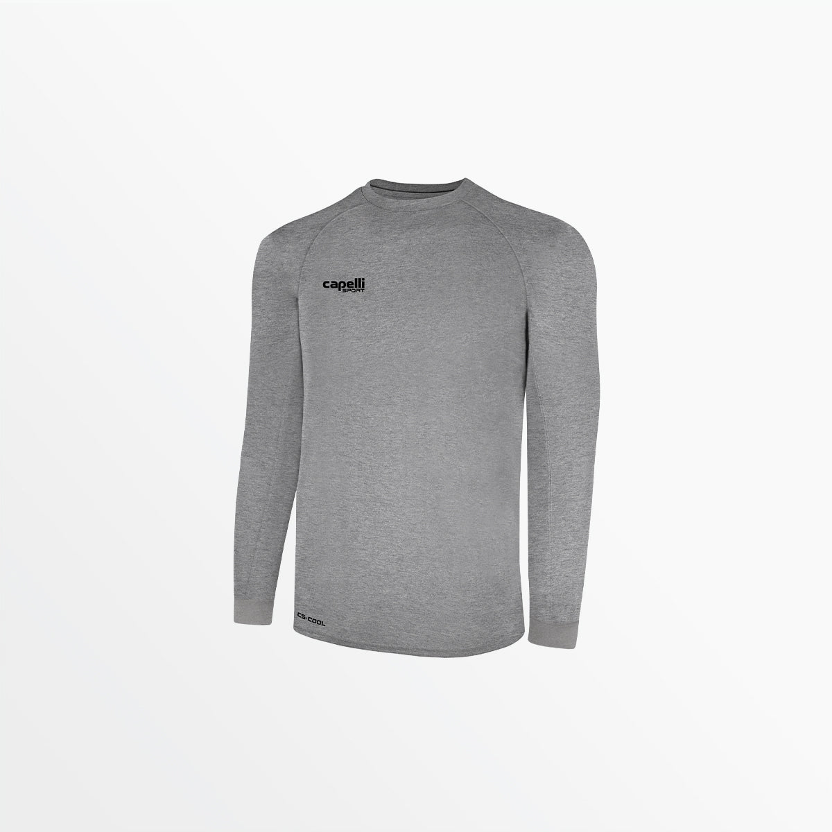Youth Basics II Long Sleeve Training Jersey Capelli Sport XXS Light Heather Grey