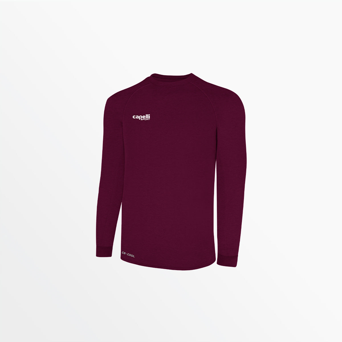 Youth Basics II Long Sleeve Training Jersey Capelli Sport XXS Maroon