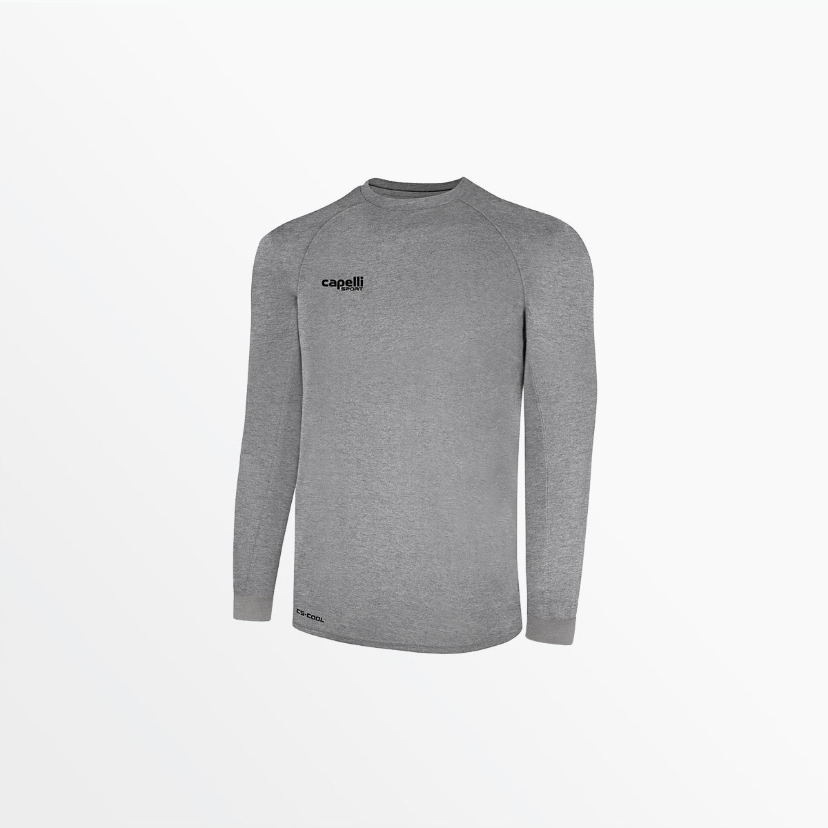 Adult Basics II Long Sleeve Training Jersey Capelli Sport M Light heather Grey