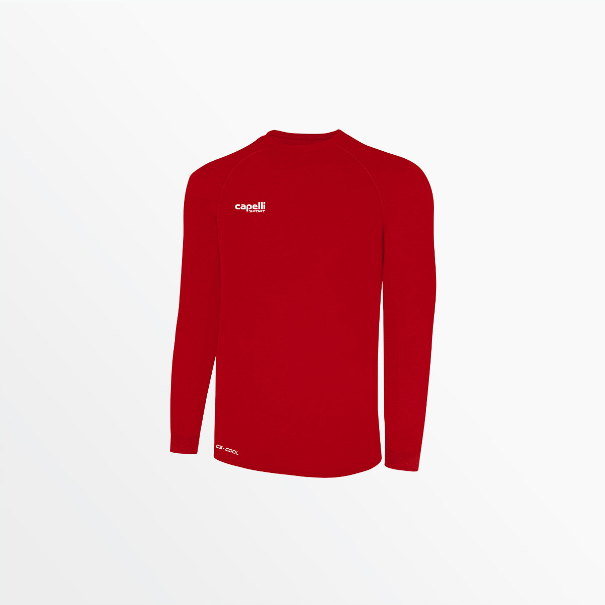 Adult Basics II Long Sleeve Training Jersey Capelli Sport S Red