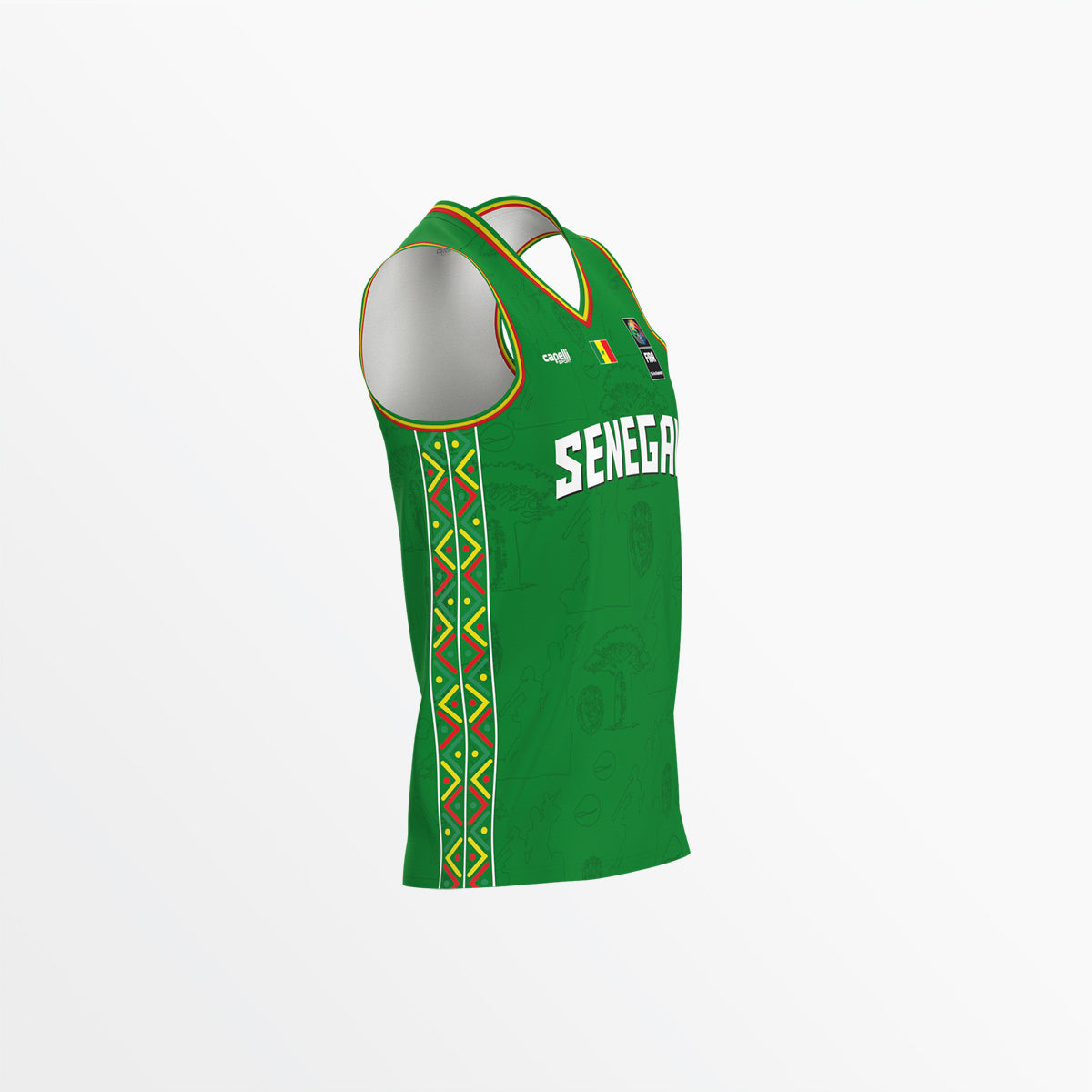 Senegal Basketball 2026/27 Home Jersey - Adult Capelli Sport