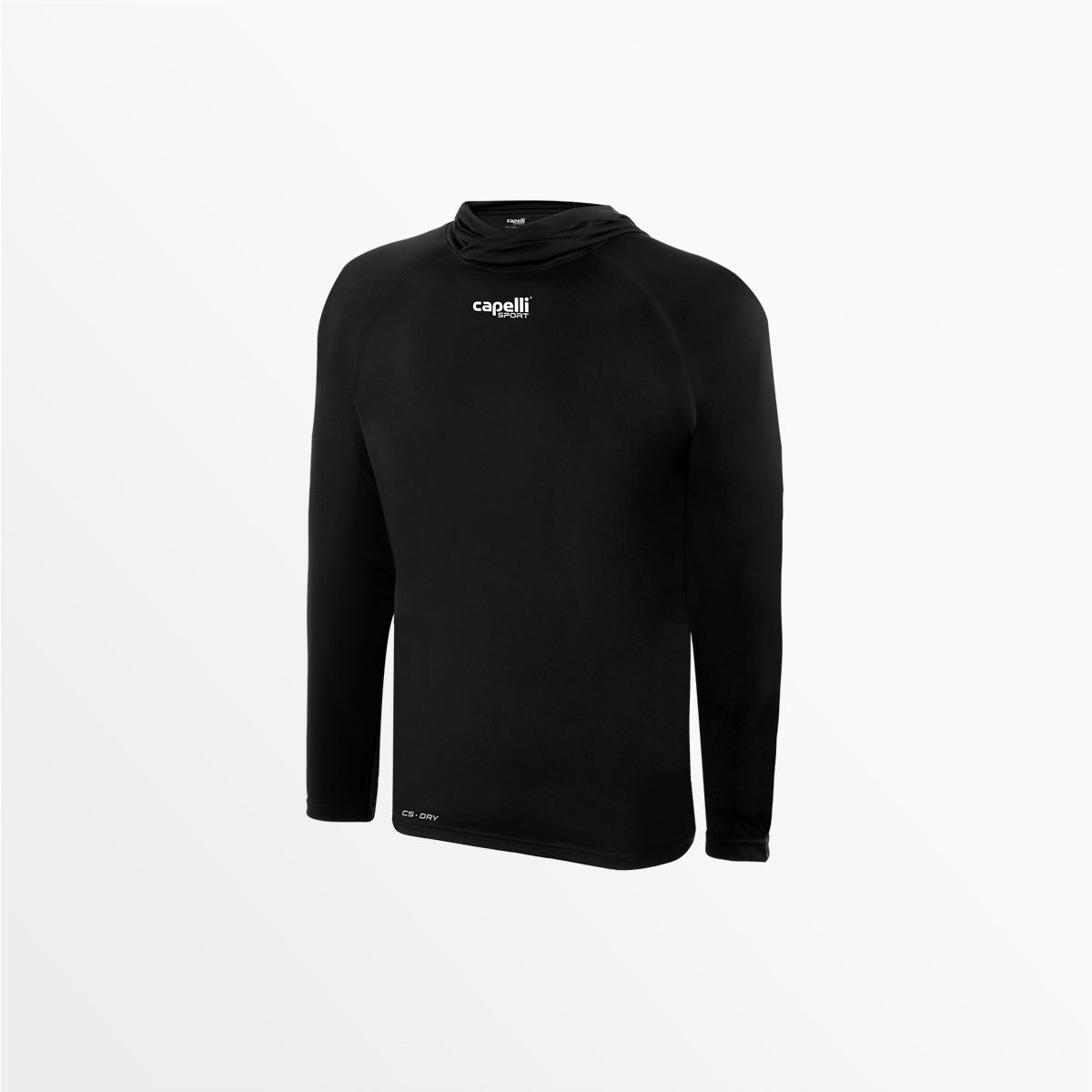 Youth Club Long Sleeve Poly Hooded Tee Capelli Sport