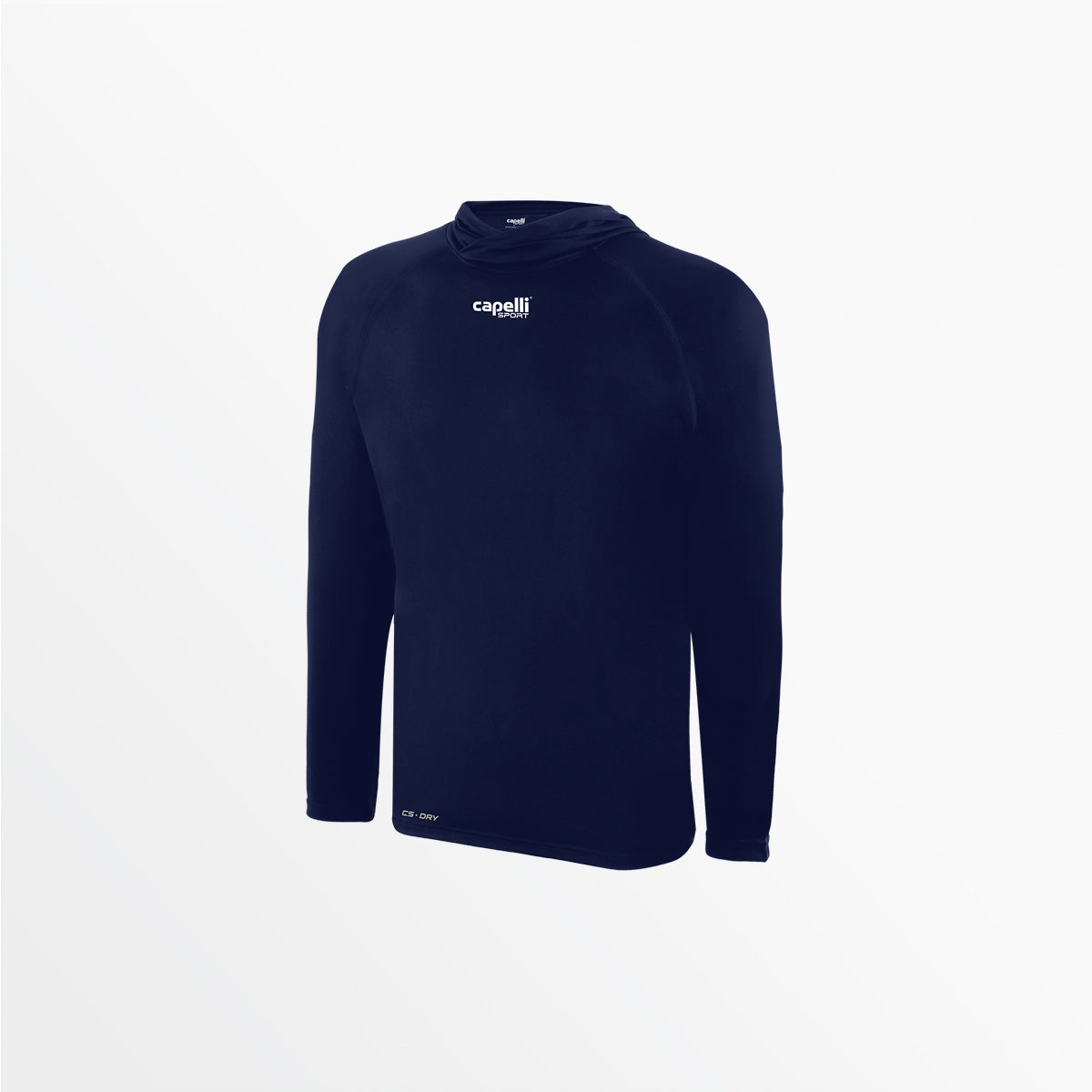 Youth Club Long Sleeve Poly Hooded Tee Capelli Sport