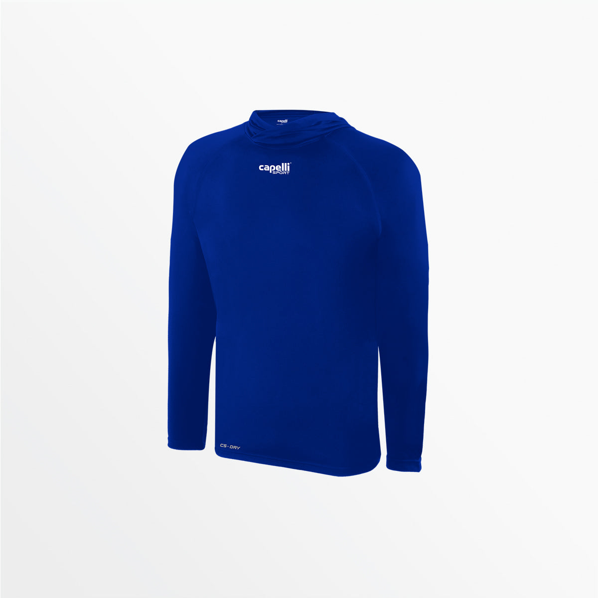 Youth Club Long Sleeve Poly Hooded Tee Capelli Sport