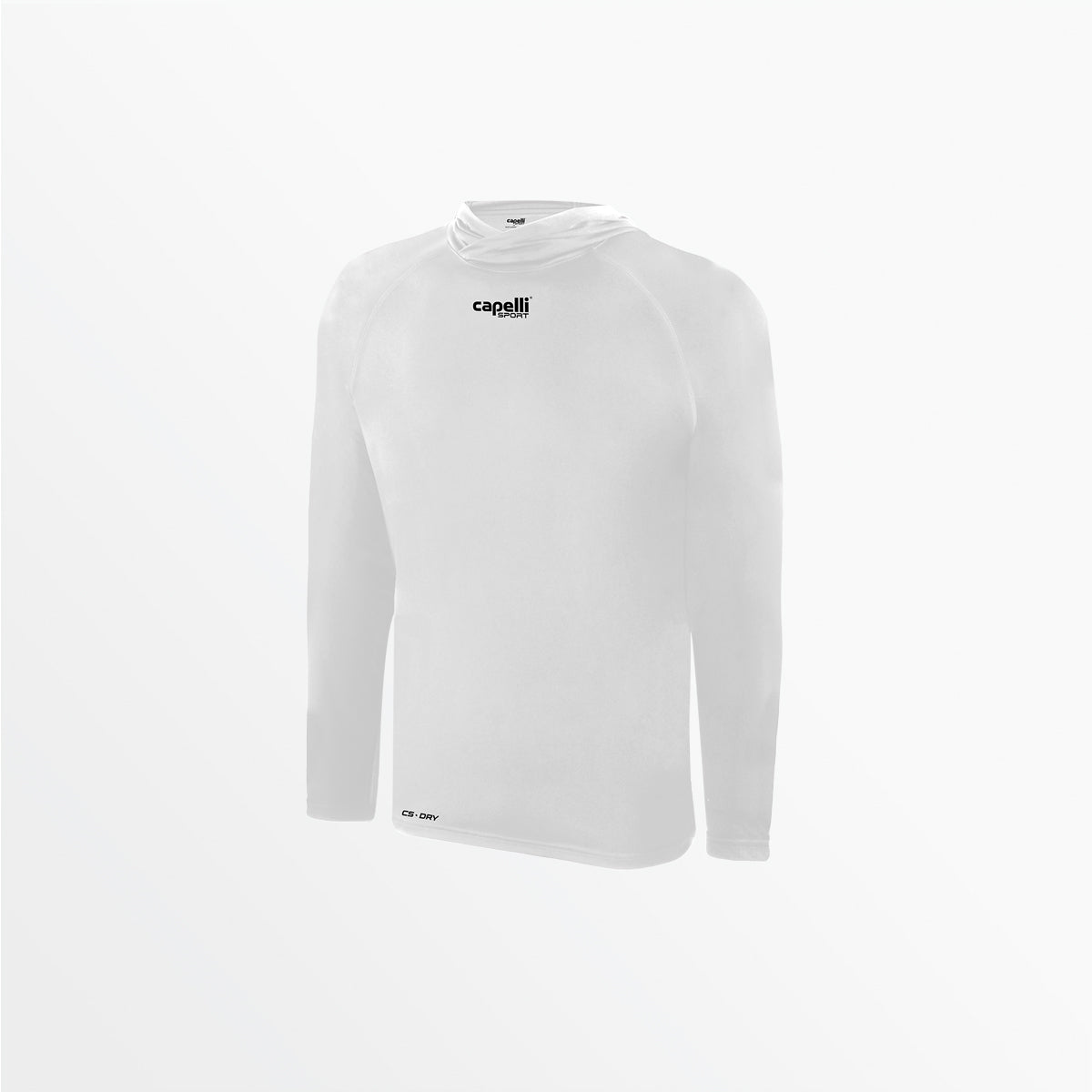 Youth Club Long Sleeve Poly Hooded Tee Capelli Sport