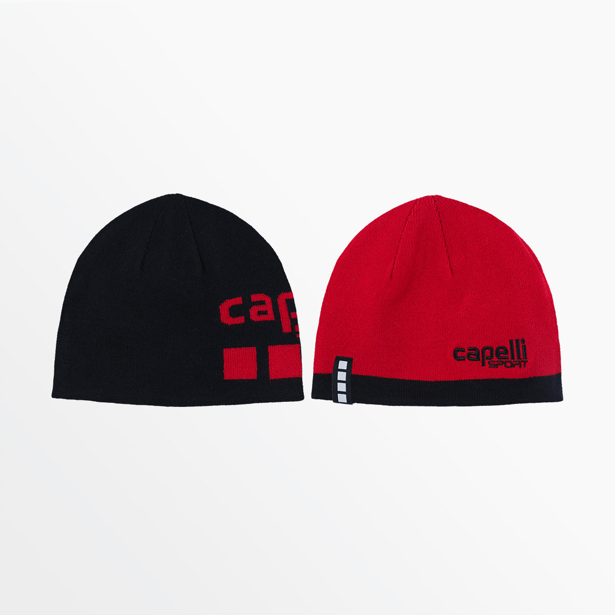 Adult CS Reversible Beanie Capelli Sport Black Red S/M