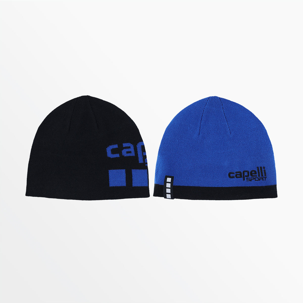 Adult CS Reversible Beanie Capelli Sport Black Royal Blue S/M