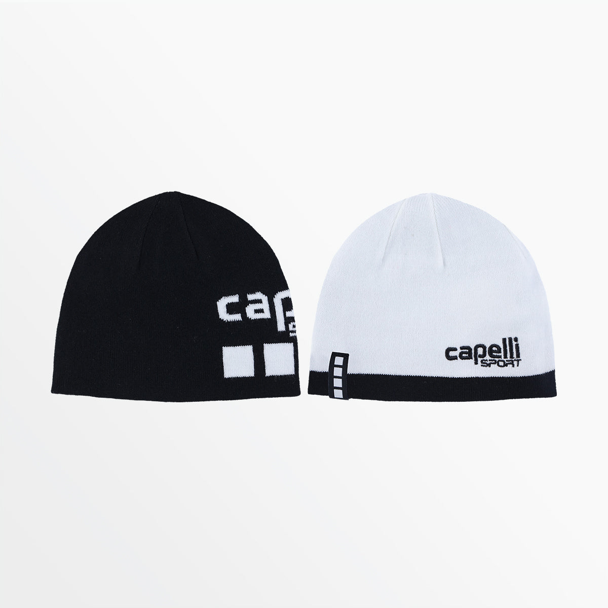 Adult CS Reversible Beanie Capelli Sport Black White S/M