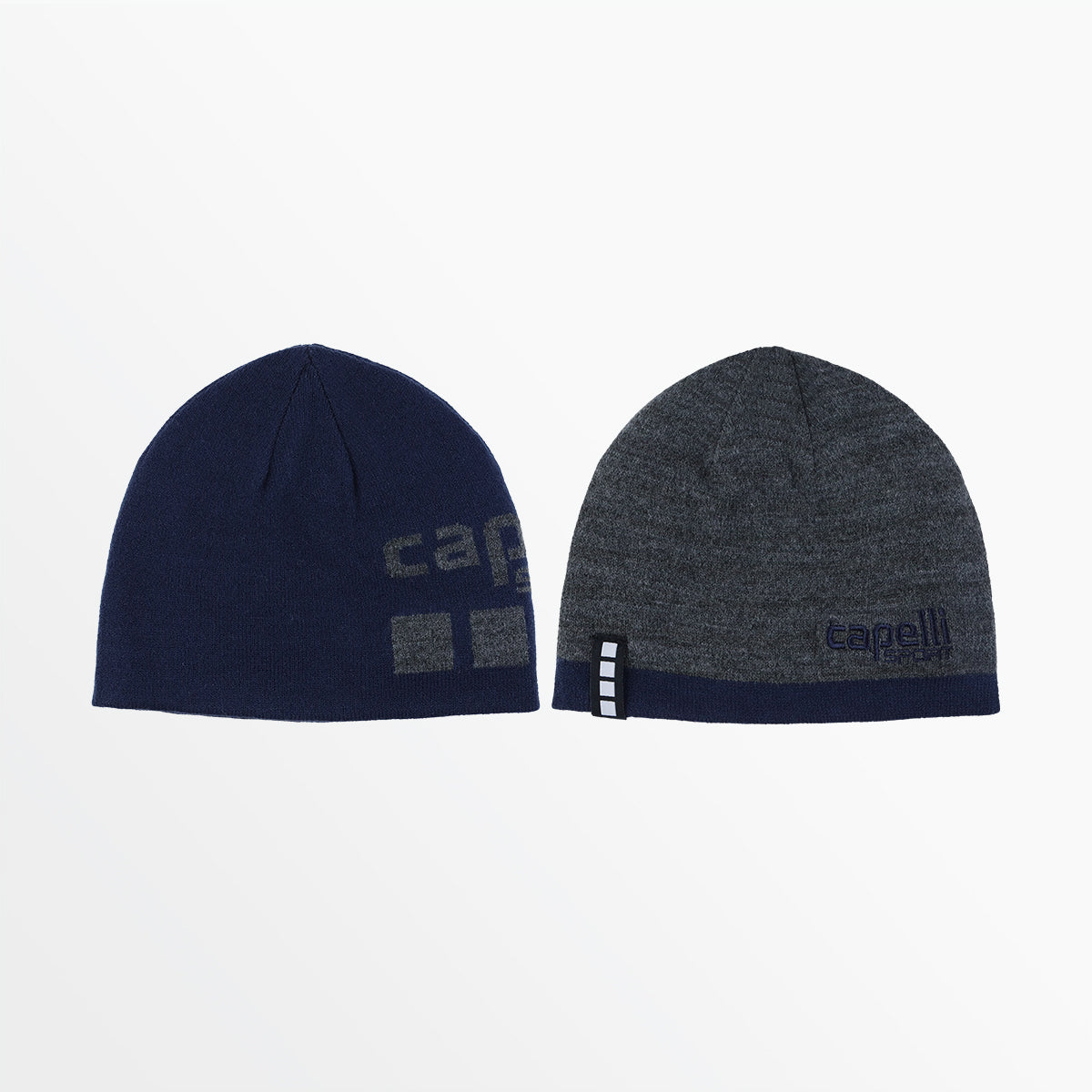 Adult CS Reversible Beanie Capelli Sport Navy Dark Heather Grey S/M