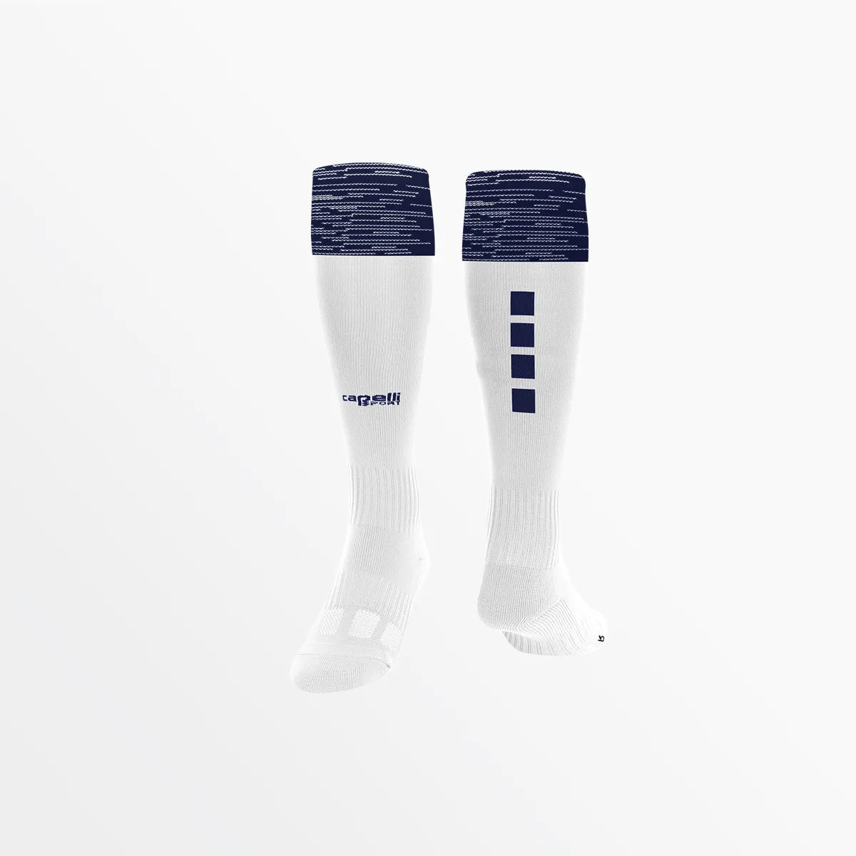 Marled Match Soccer Socks Capelli Sport White Navy XS