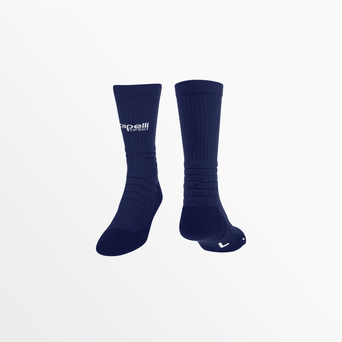 Apex CS-COOL Max Cushioned Crew Socks Capelli Sport Navy XS
