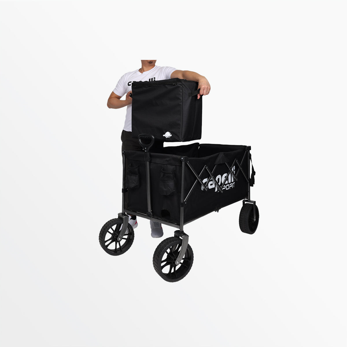 Deluxe Logo Sports Wagon With Tailgate and Cooler Capelli Sport