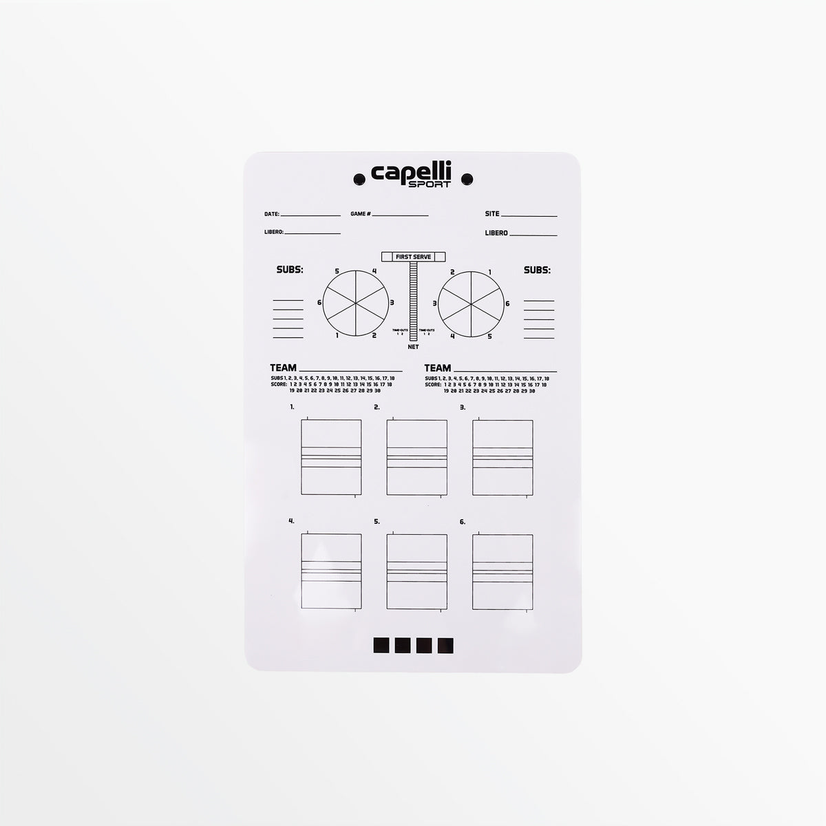 CS Volleyball Dry Erase Clipboard Capelli Sport