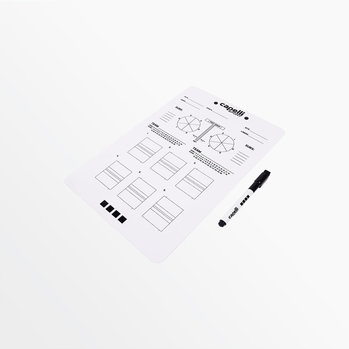 CS Volleyball Dry Erase Clipboard Capelli Sport
