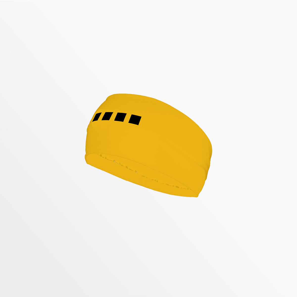 Wide Width Headband With Grip and 4 Cube Logo Capelli Sport Athletic Gold