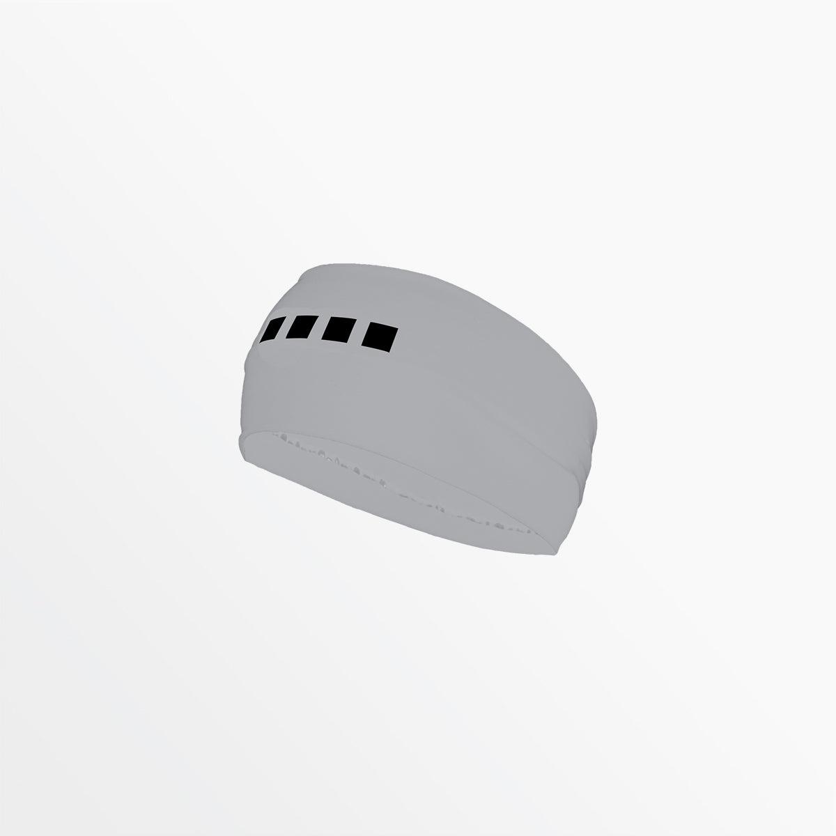 Wide Width Headband With Grip and 4 Cube Logo Capelli Sport Light Grey