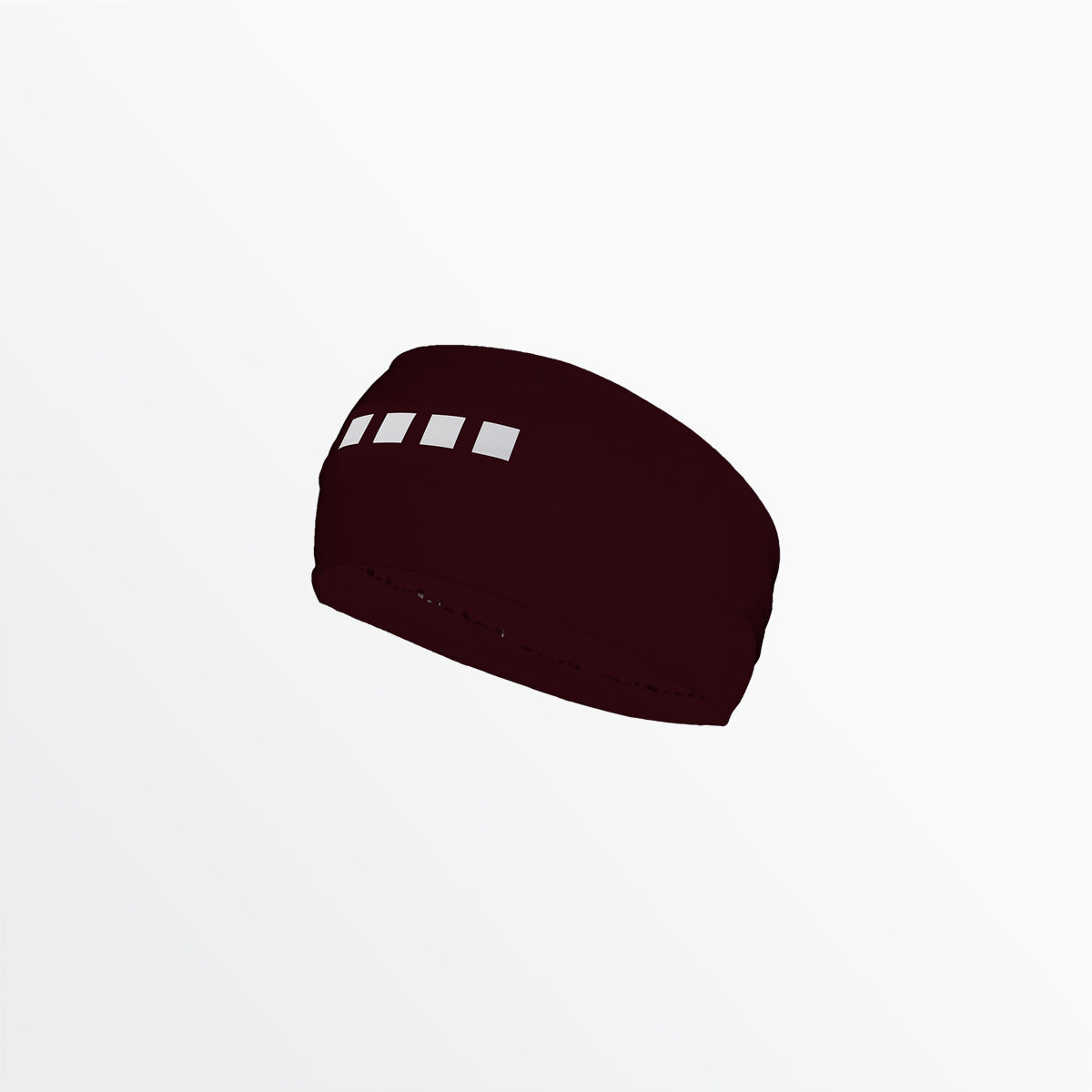 Wide Width Headband With Grip and 4 Cube Logo Capelli Sport Maroon