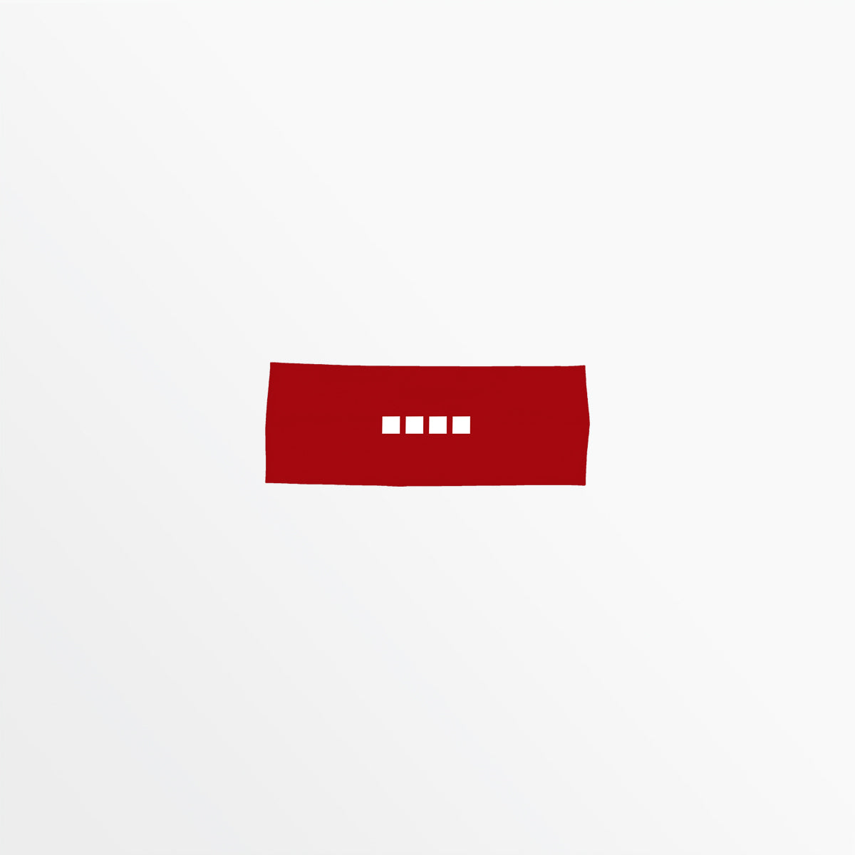 WIDE WIDTH HEADBAND WITH GRIP AND 4 CUBE LOGO Capelli Sport Red