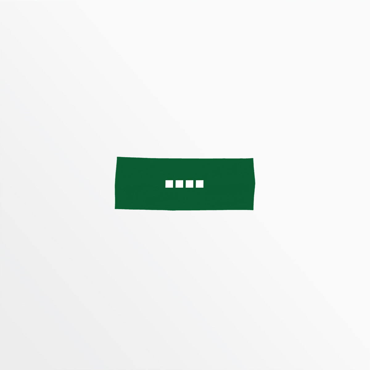 WIDE WIDTH HEADBAND WITH GRIP AND 4 CUBE LOGO Capelli Sport Team Green