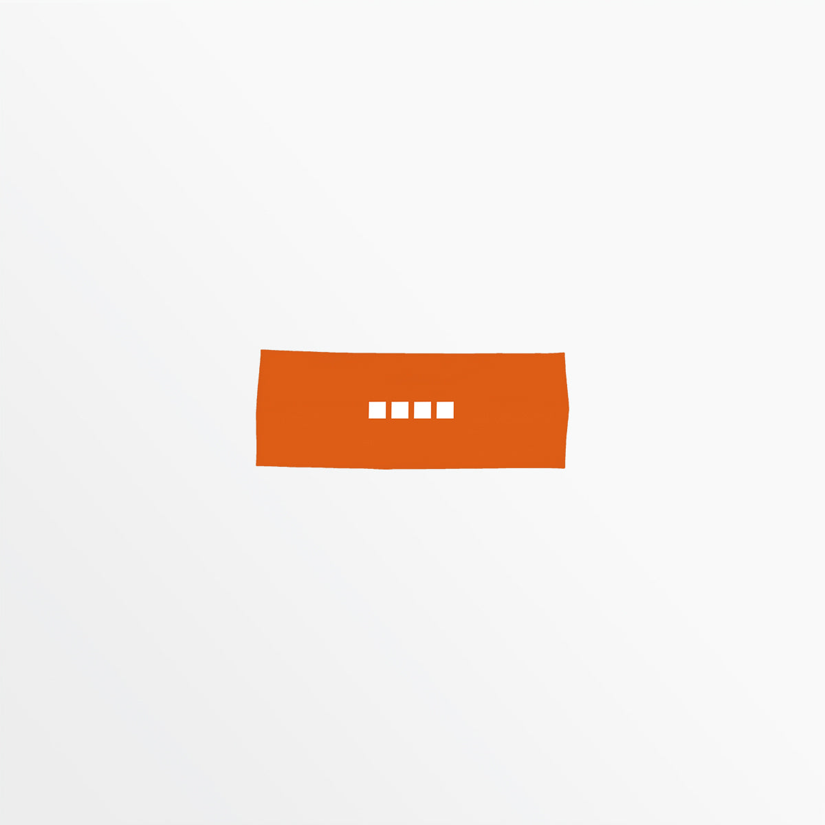 WIDE WIDTH HEADBAND WITH GRIP AND 4 CUBE LOGO Capelli Sport Team Orange