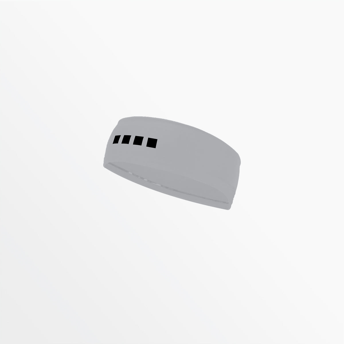 Regular Width Headband With Grip and 4 Cube Logo Capelli Sport Light Grey