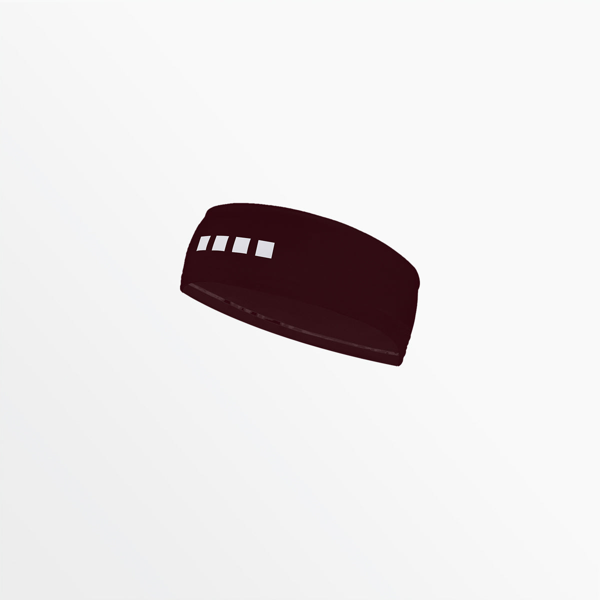 Regular Width Headband With Grip and 4 Cube Logo Capelli Sport Maroon