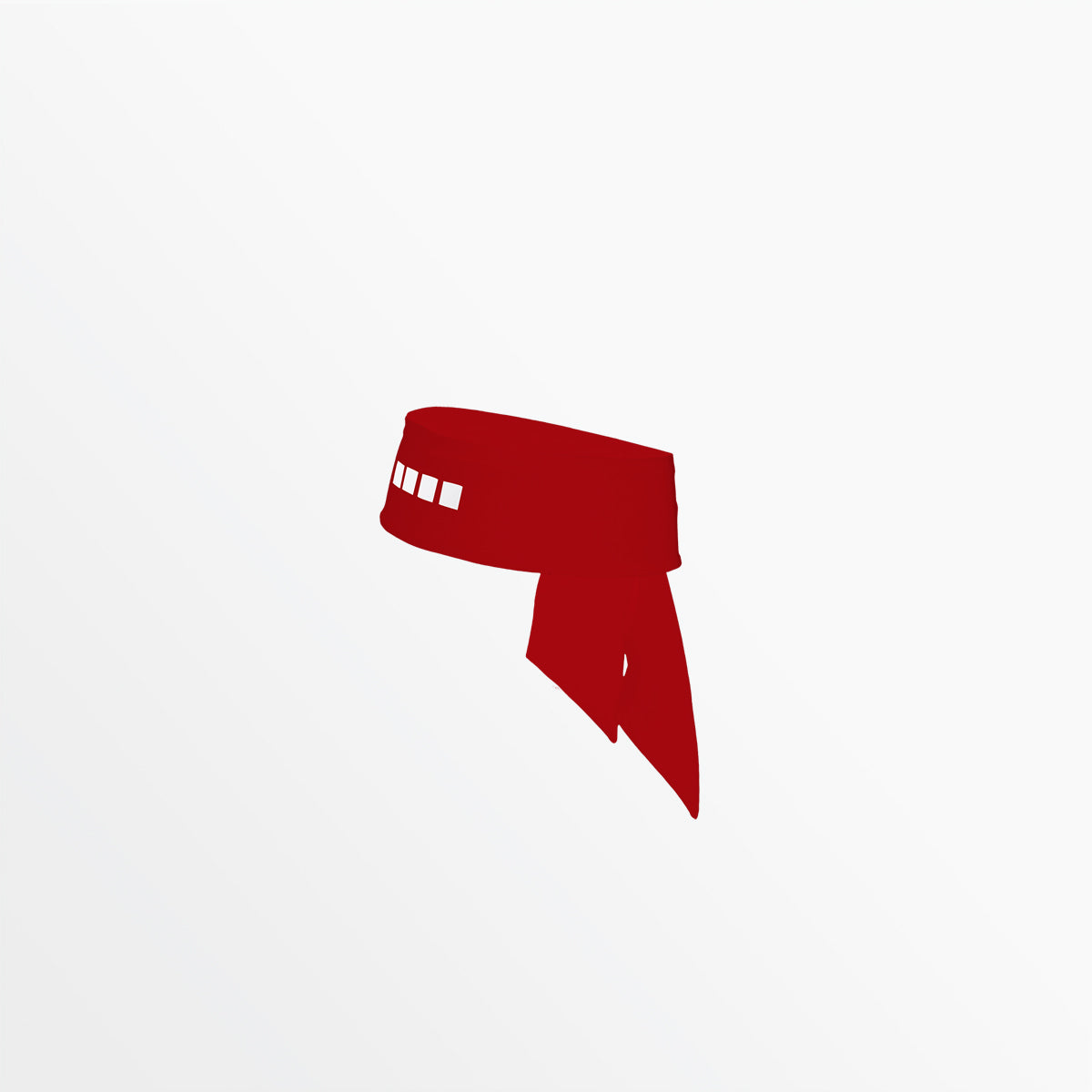 Regular Width Head Tie With Four Cubes Capelli Sport Red