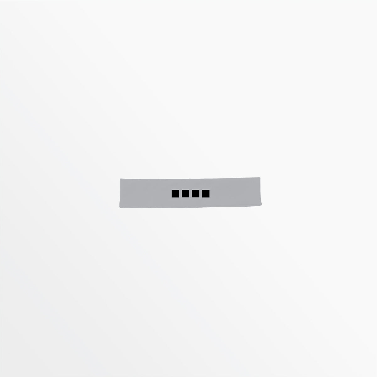 Narrow Regular Width Headband With Grip and 4 Cube Logo Capelli Sport