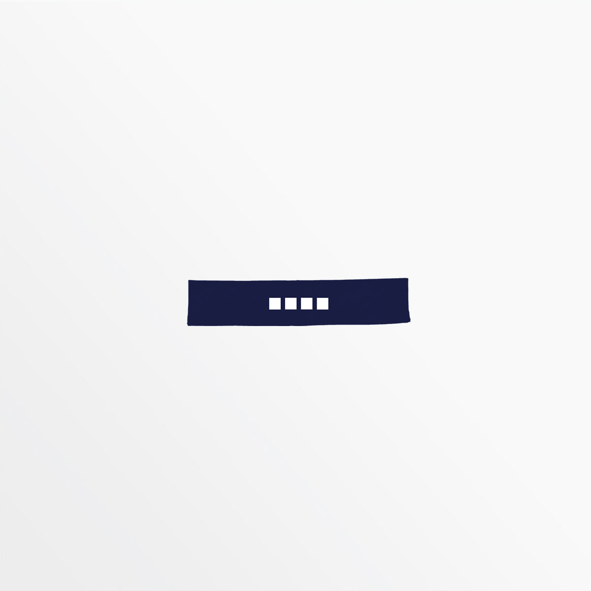 Narrow Regular Width Headband With Grip and 4 Cube Logo Capelli Sport
