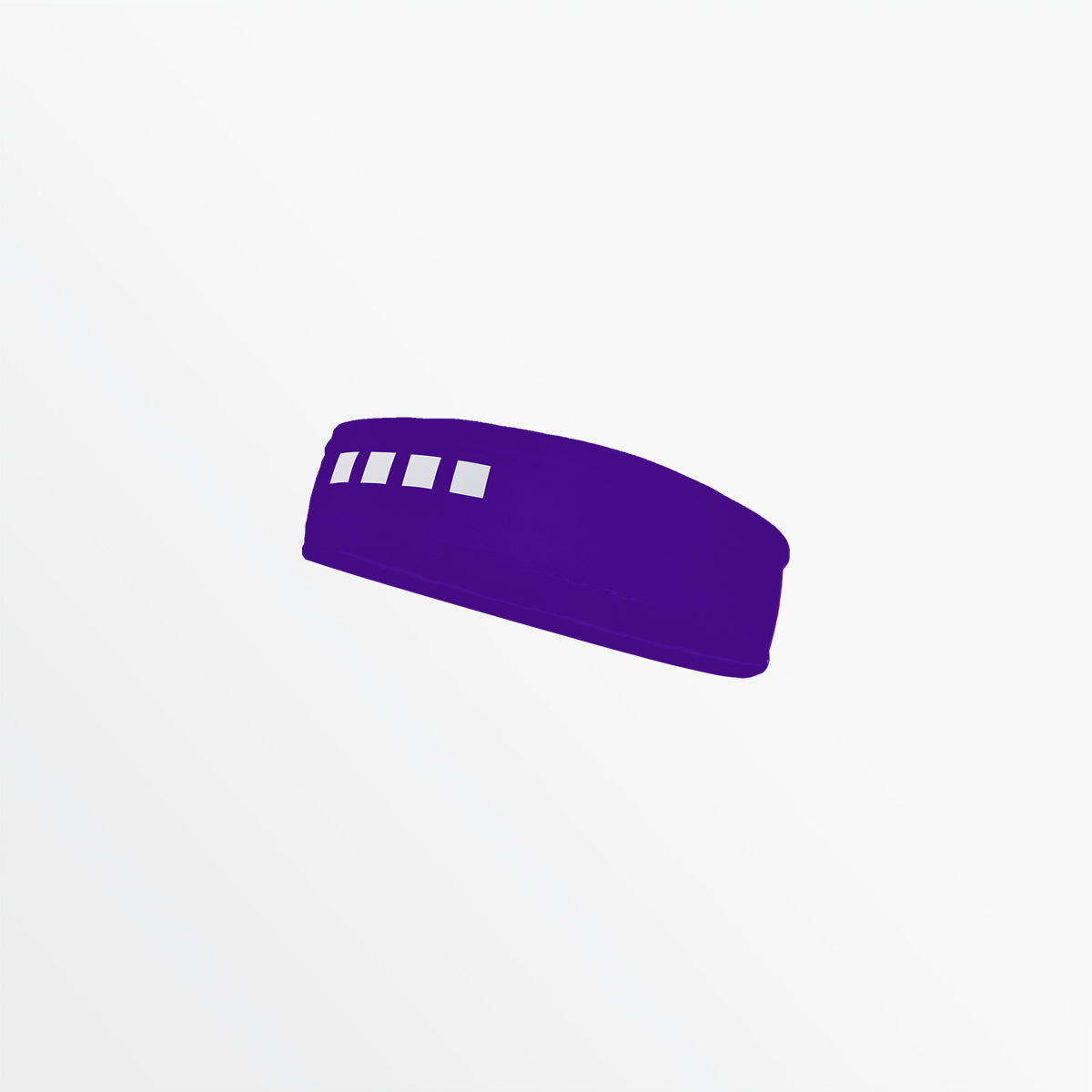 Narrow Regular Width Headband With Grip and 4 Cube Logo Capelli Sport Purple