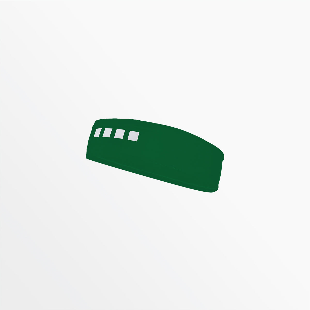 Narrow Regular Width Headband With Grip and 4 Cube Logo Capelli Sport Team Green