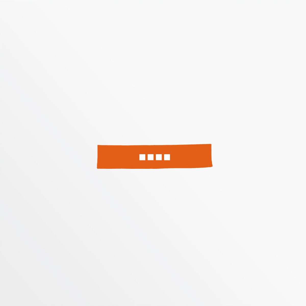 NARROW REGULAR WIDTH HEADBAND WITH GRIP AND 4 CUBE LOGO Capelli Sport Team Orange